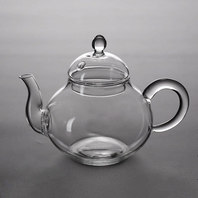 Ensemble de théière en verre avec infuseur en verre borosilicate, théière transparente, ensemble de théière avec réchaud, infuseur, tasses à double paroi en verre, ensembles de théières en verre.