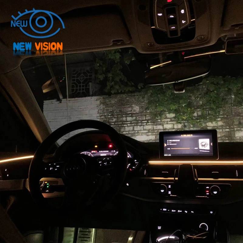 Custom Kit Auto Innenraum Acryl LED Streifen Atmosphäre Lampe APP Steuerung Wireless Ambient Lighting für Autotüren Griff