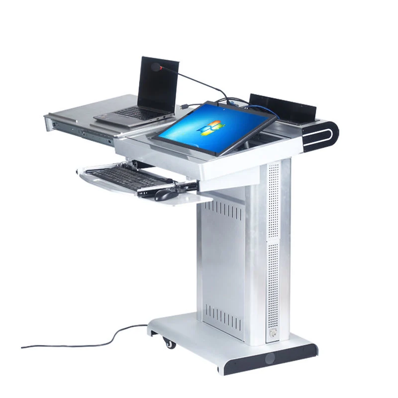 Conference Podium Mocrophone Speaker System 21.5inch Touch Monitor Interactive Fk535K Lectern