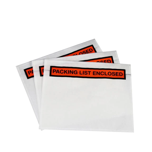 Factory Custom Logo Poly Mailer Mailing Bag Packing List Invoice Enclosed Envelopes