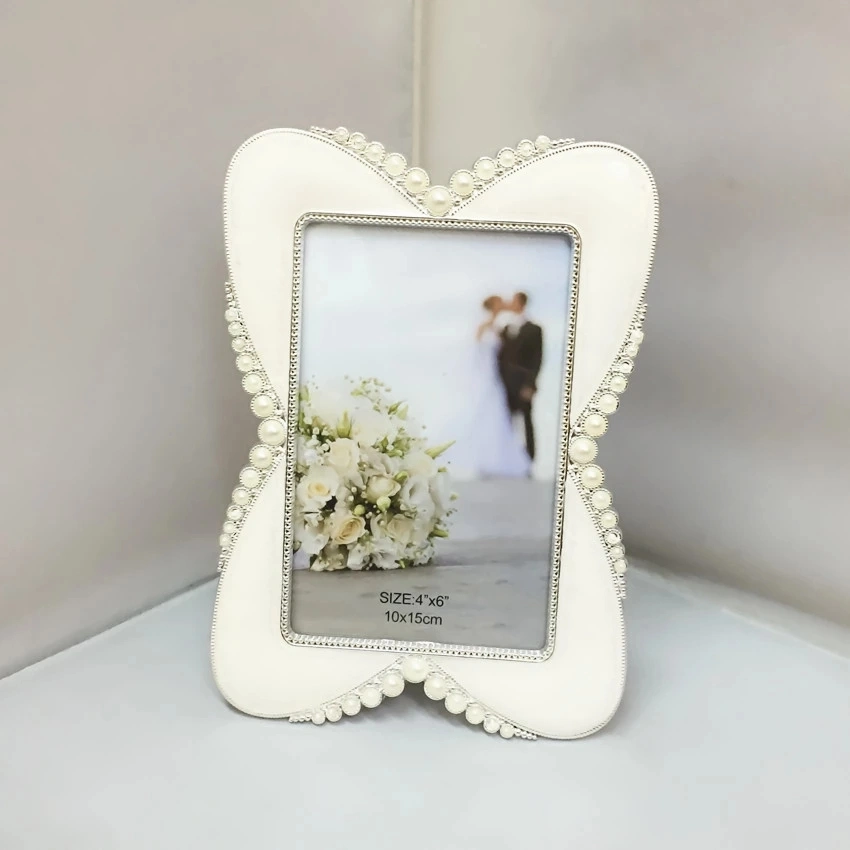 Home Decoration Rose Golden Metal Glass Photo Frame (49)