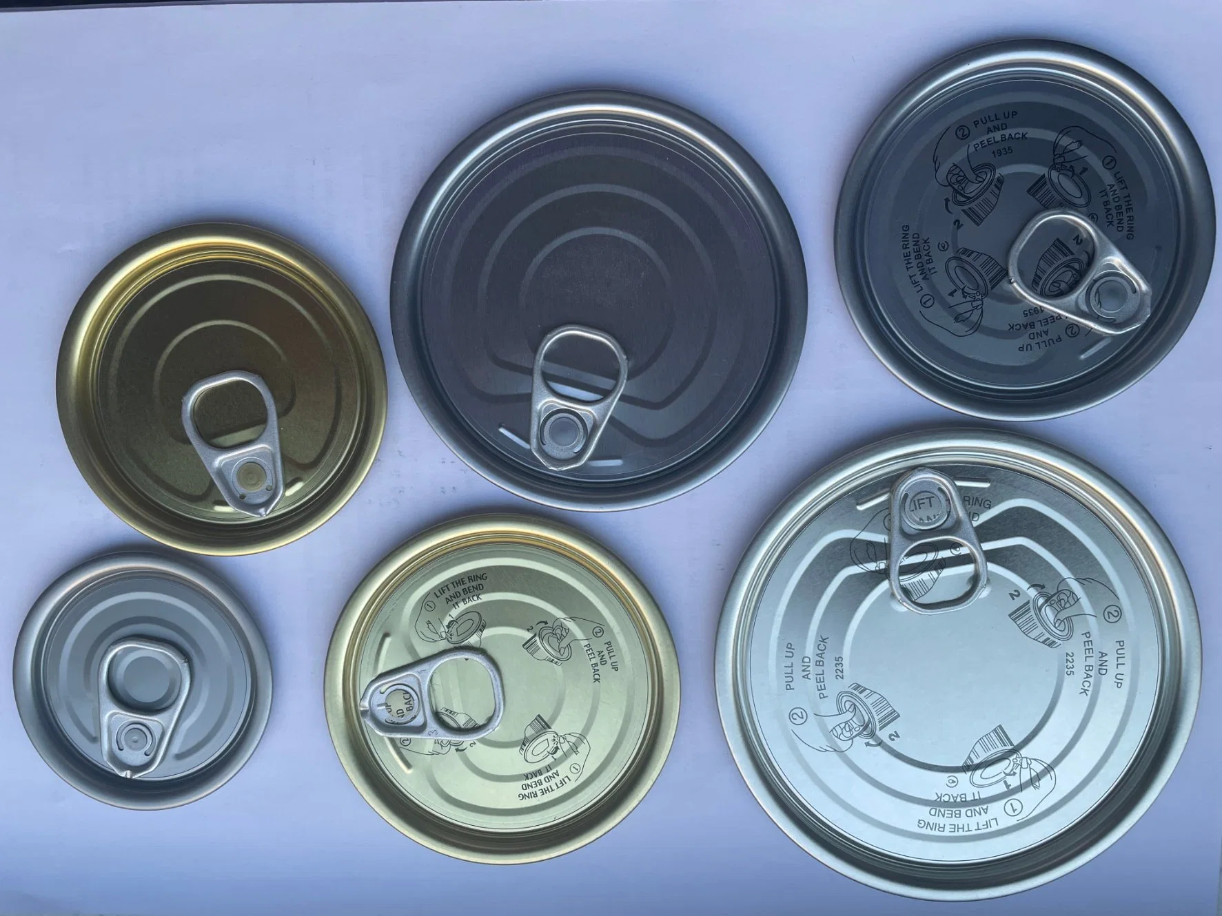 Whole Sale 65mm Easy Open Tin Lids Can Lid Cover for Canned Food Packaging