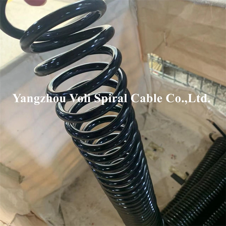 Cabo espiral fabricante fio de mola fábrica Personalização fio de cabo enrolado