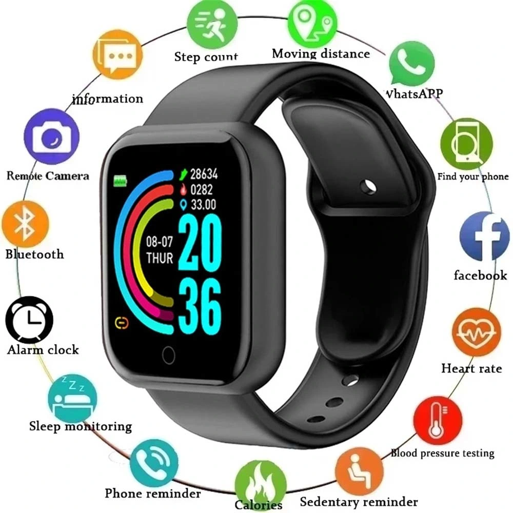 D20 Y68 SmartBand Fitness Reloj Inteligente SmartWatch ساعة يد ذكية سوار