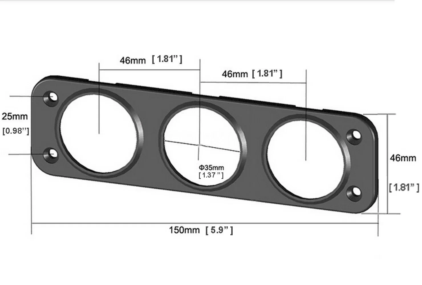 Toma de corriente universal tipo carpa 5V 3.1A Dual USB Cargador de coche Sockets con LED Monitor de Panel de visualización digital Voltímetro Medidor de tensión medidor para barco / AP / C