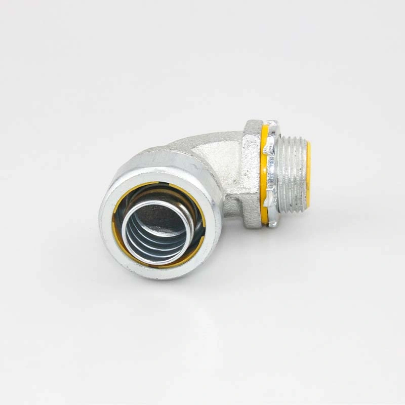 90 Degree Liquid-Tight Flexible Steel Conduit Connector for Steel Pipe