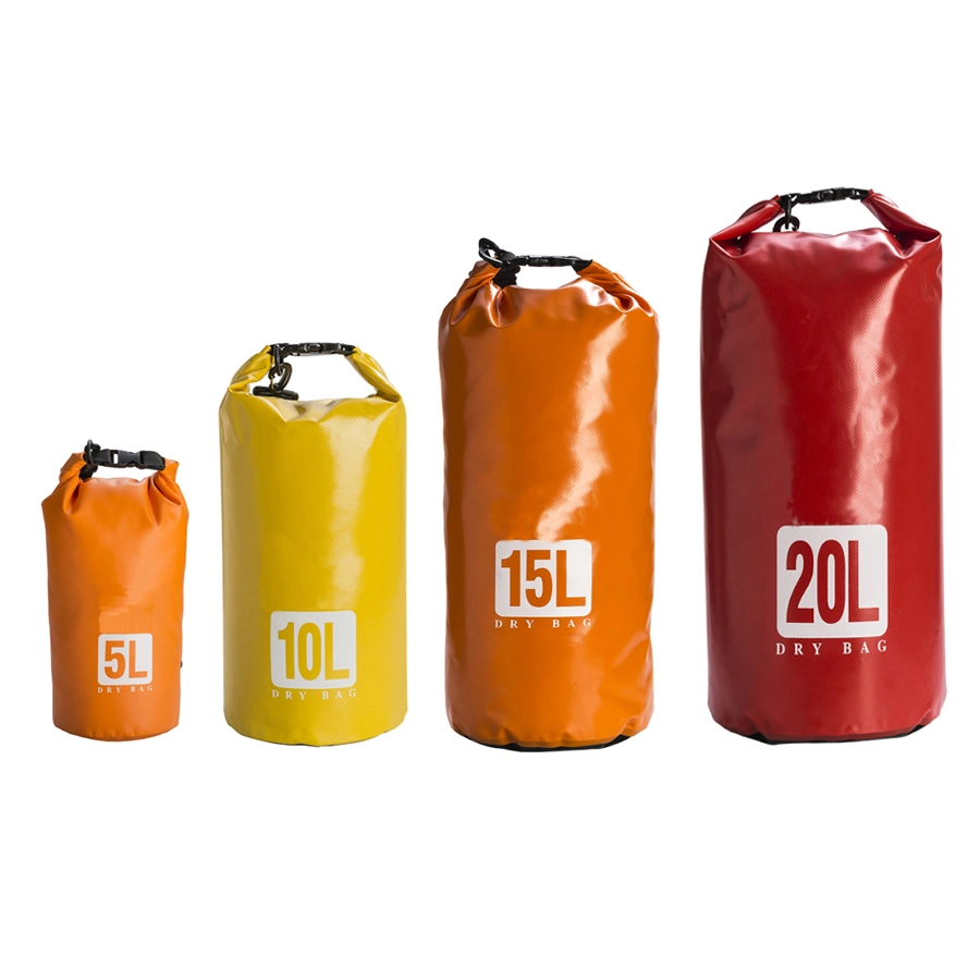 Outdoor Sport Camping Floating Boating Fishing Swim waterproof Bag 500d PVC Tarpaulin Ocean Pack Dry Bag Bolsa Custom Logo Portable 5L 10L 15L 20L 30L 40L 50L