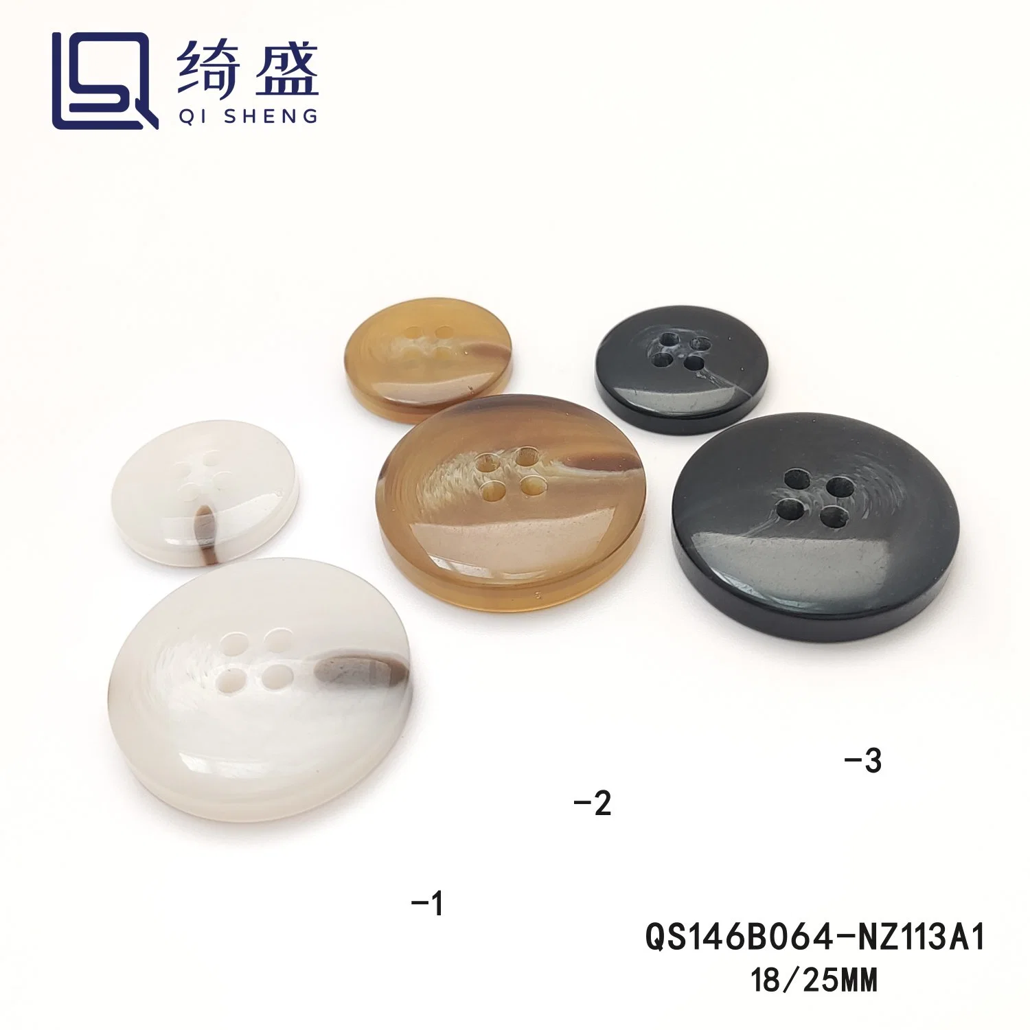 Polyester Resin Multi-Color Button for Craft Supplies Sewing for Clothing Decorative