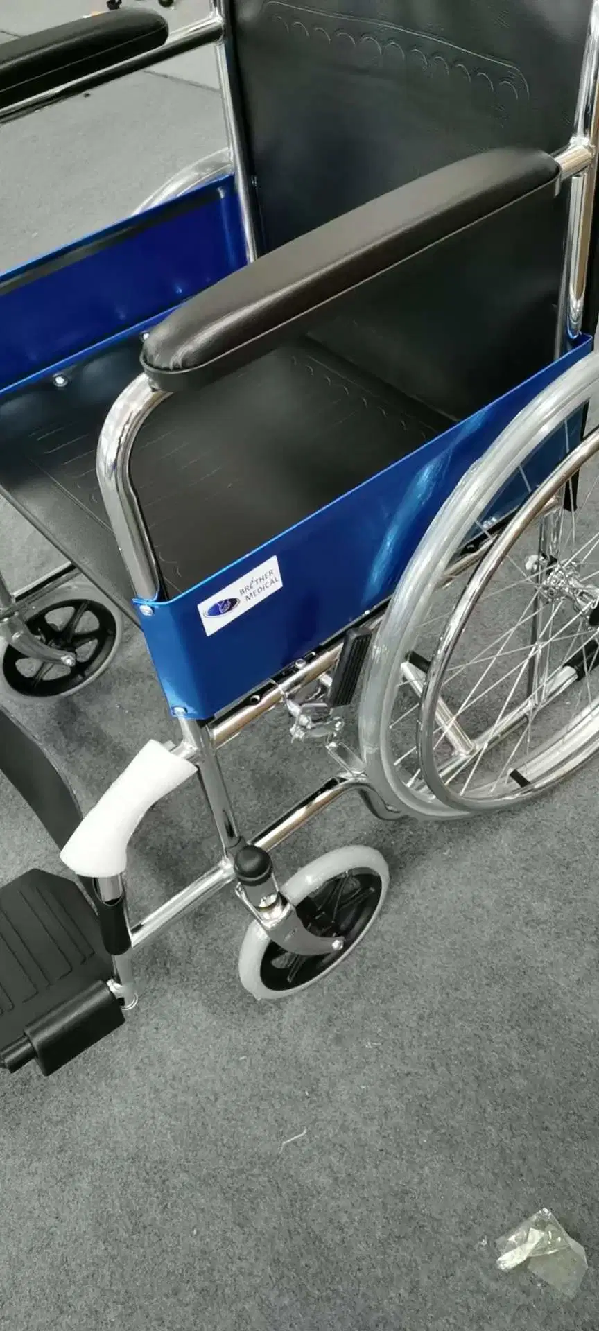 Manual Steel Mobility Scooter Portable Cha Parts Supply 809 Folding Wheelchair New