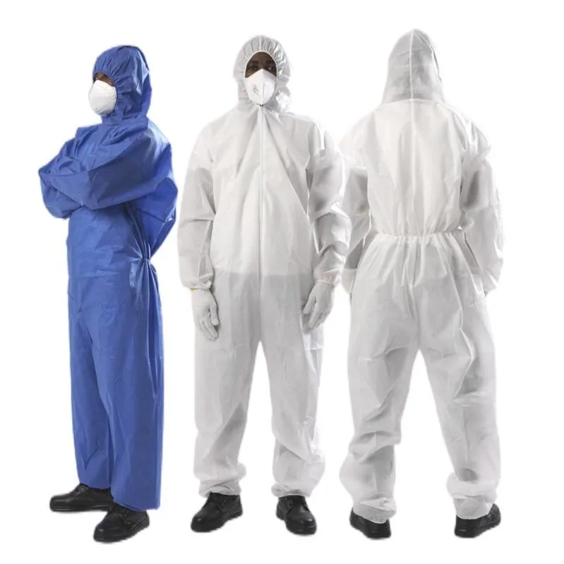 Guardwear OEM Type 5/6 Oilproof Acid Resistant Coveralls Suit Chemical Touchntuff CPE Protective Clothing Protective Coverall