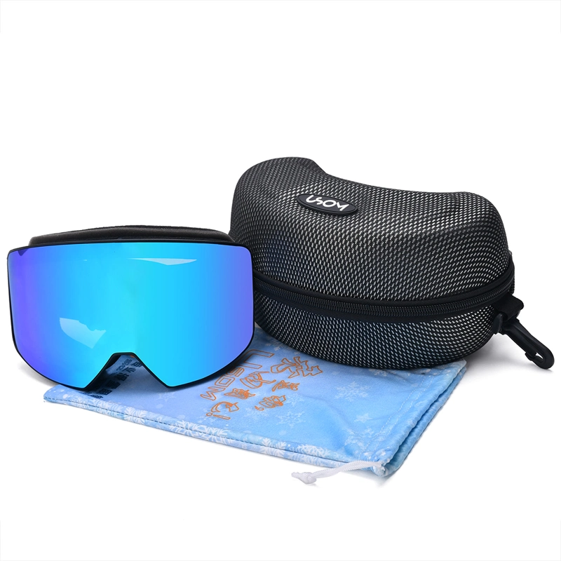 Winter Outdoor Snow Sport Sun Glasses Custom Frameless Snowboard Glasses Skiing Goggle for Adult