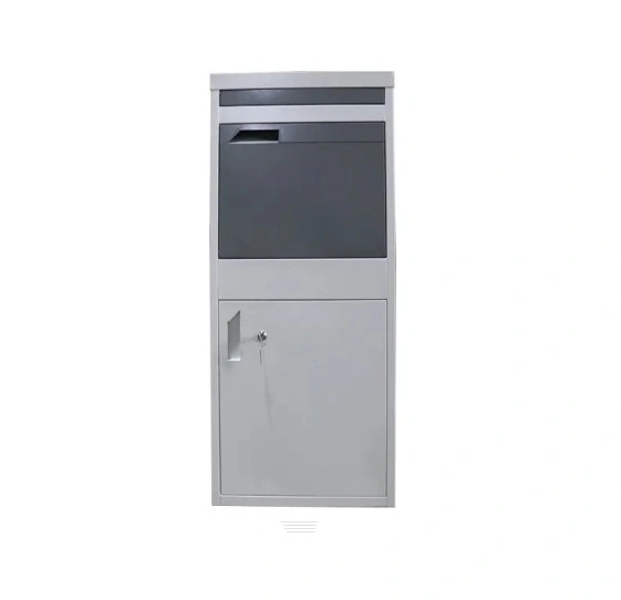 Storage Receiver Courier Outdoor Custom Apartment in Wall Private Galvanized Steel White Drop Delivery Parcel Box