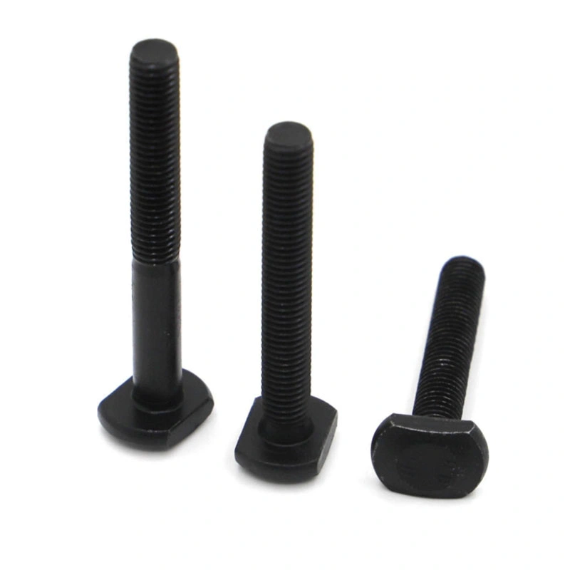 Non Standard Black High-Strength Cold Heading Half Thread T Head Type Bolt