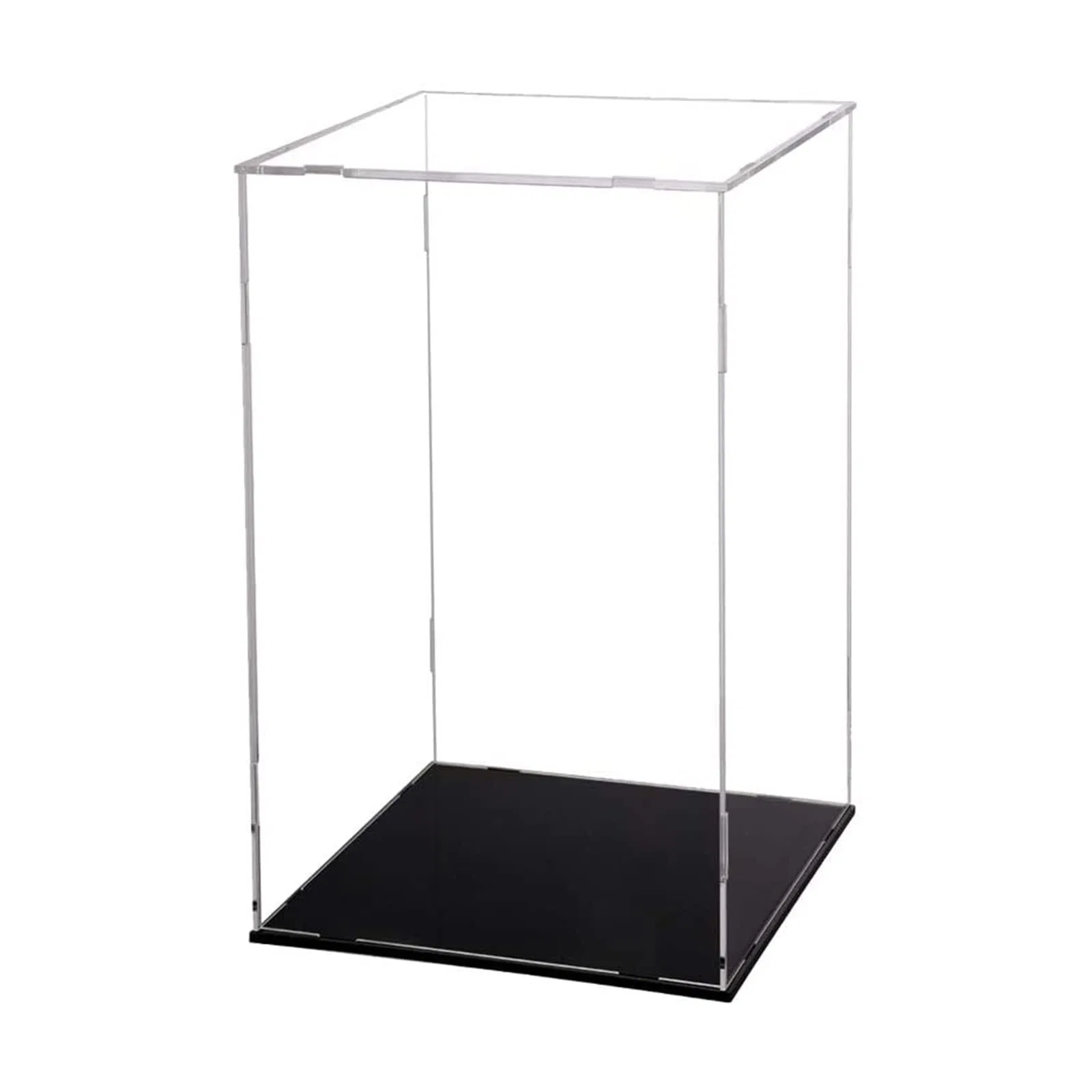 Best Seller Organic Glass Engraved Black Square Customize Shop Fixture Display Case