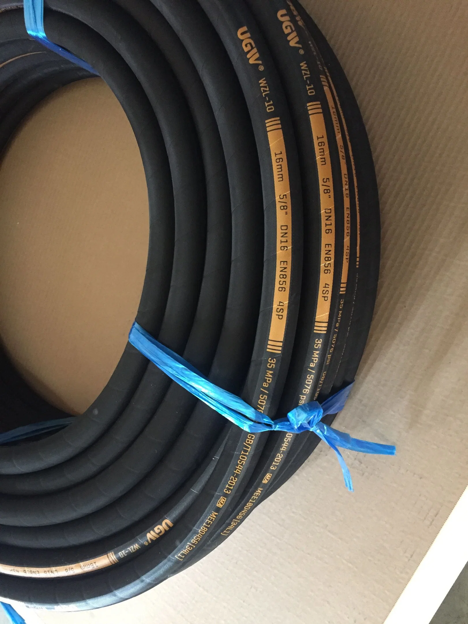 High Quality Air Water Hose Fiber Steel Wire and Fiber Braided Reinforcement Hydraulic Hose Pipe for Oil/ Water/ Air