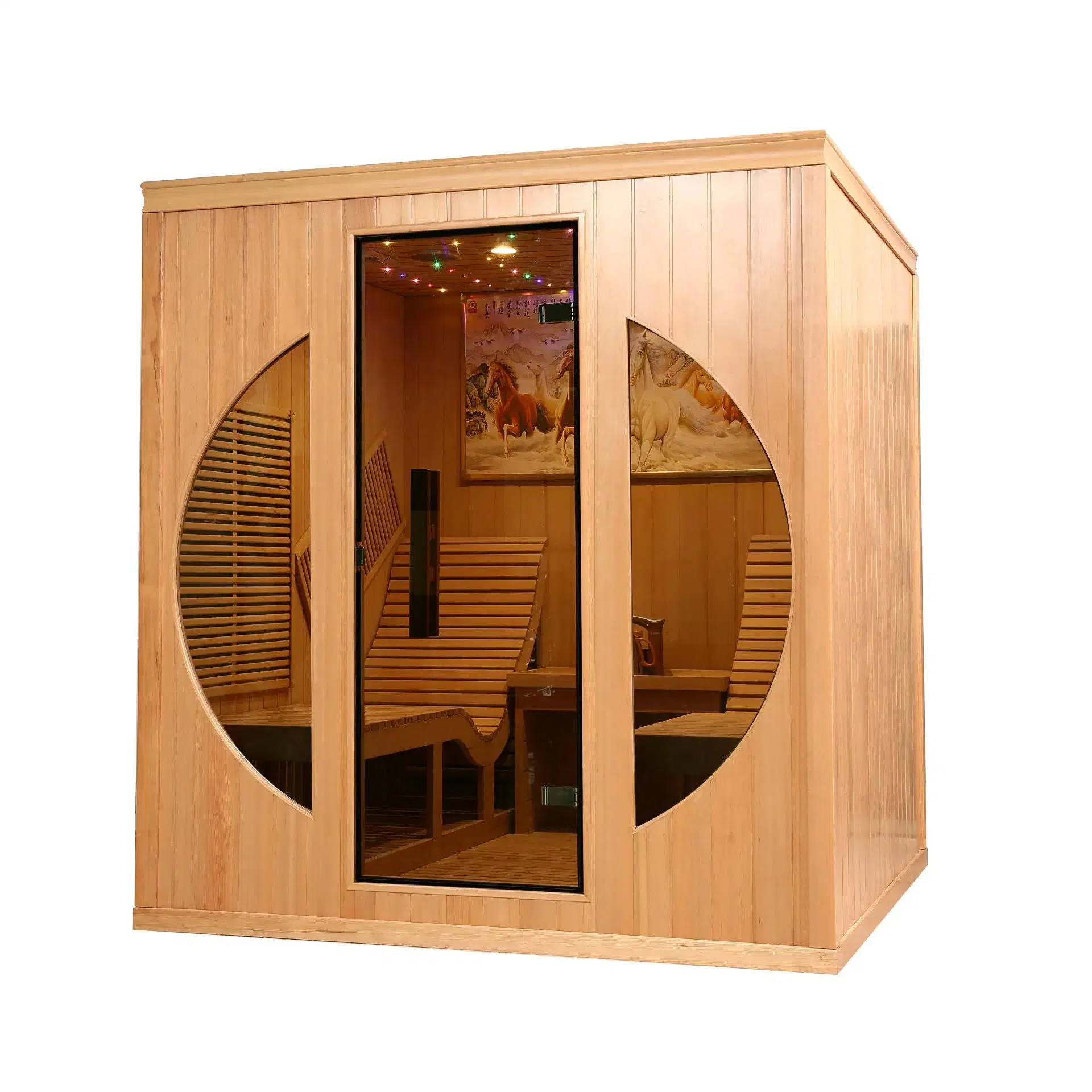 Factory Relax 2 personnes Far infrarouge sauna salle avec Chaise longue