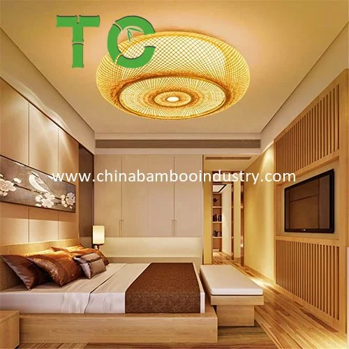 Creative Bamboo Flush Mount Deckenleuchte Laterne Deckenleuchte Pendelleuchte Wove Laterne Light Pendelleuchte Befestigung