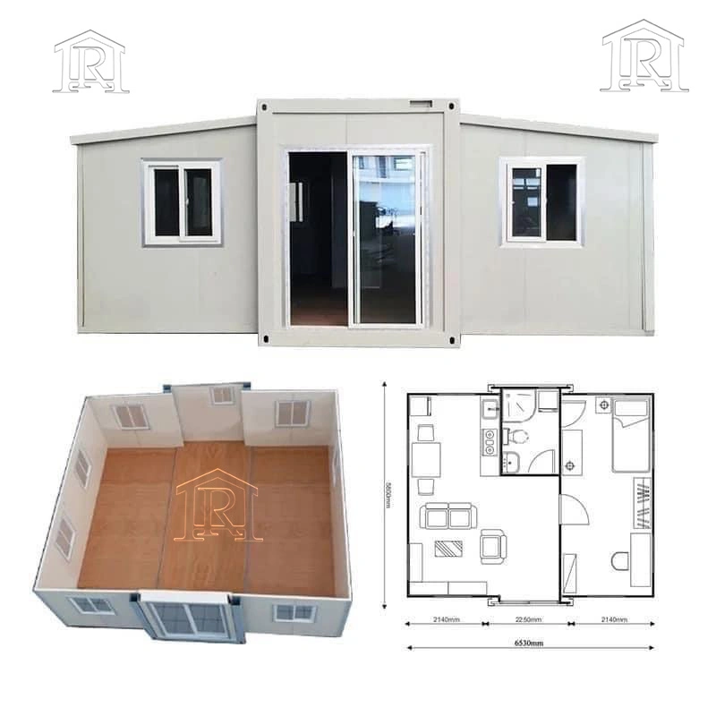 Luxury 40ft 20ft Movable Expandable Expandable Prelab Container House 2/3 Dormitorio en venta