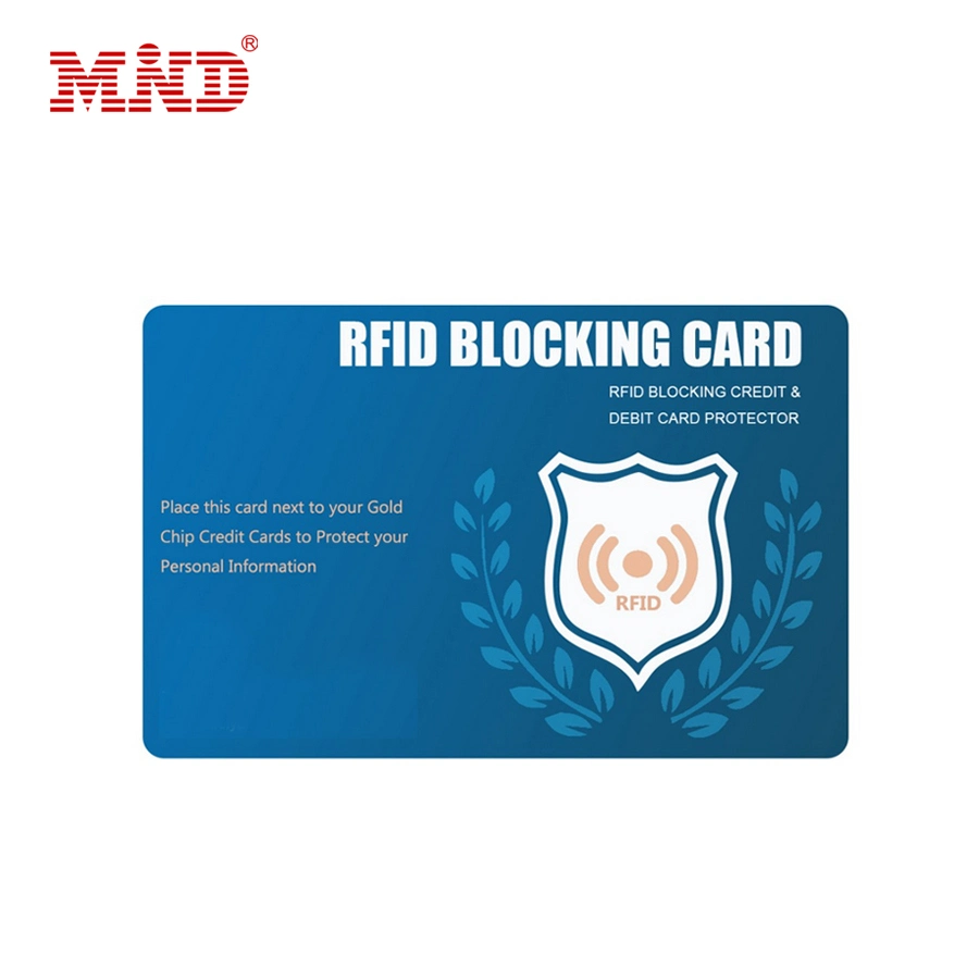 Venta caliente Tarjeta personalizada titular de protección de la tarjeta de bloqueo de RFID RFID