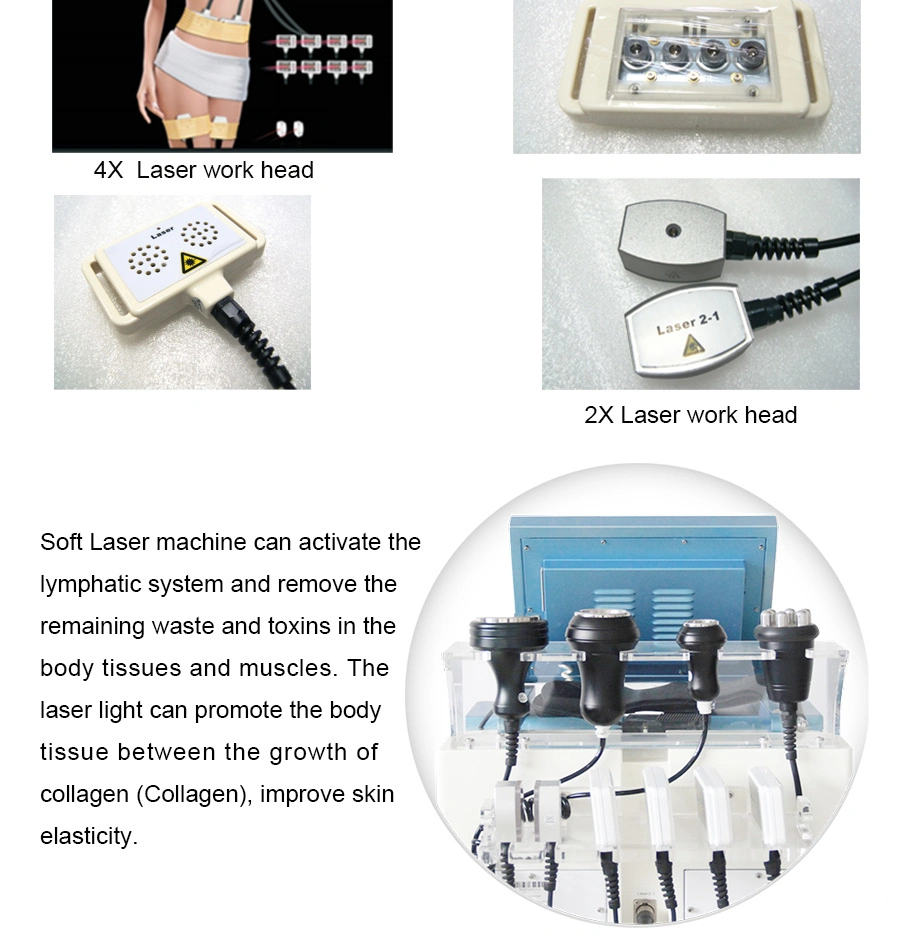 Ls650 Newest 4 in 1 Laser Cavitation RF Vacuum Dissolving Fat Beauty Equipment