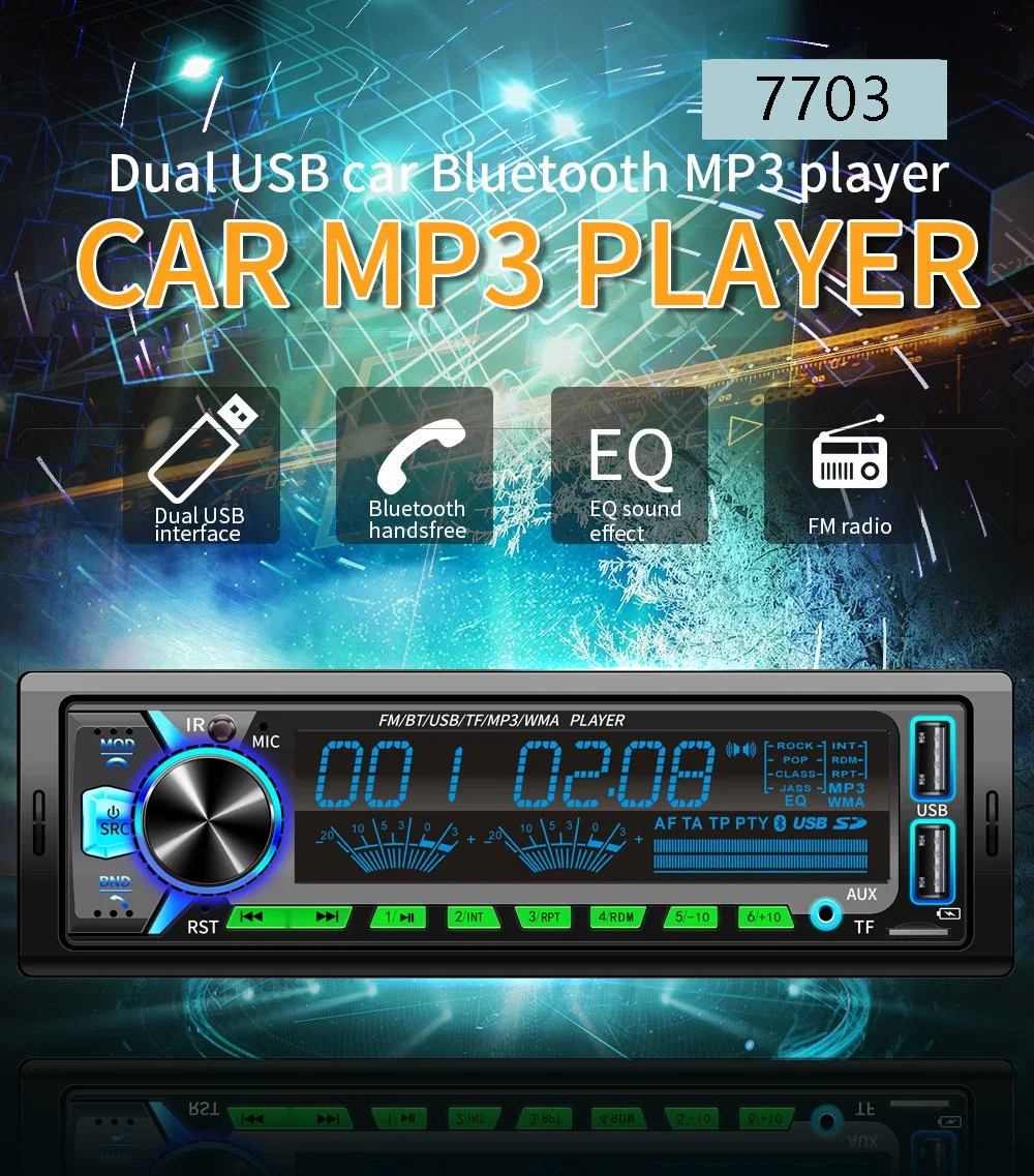 1 lecteur MP3 DIN radio voiture et lecteur audio voiture
