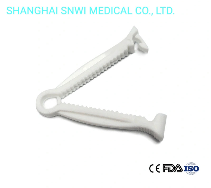 Medical Disposable Sterile Plastic Umbilical Cord Clamp Cutter with CE ISO