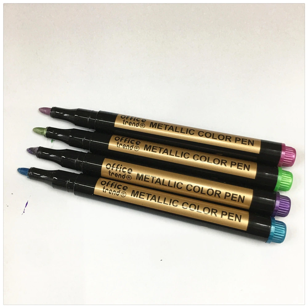 Conjunto do Marcador de cores metálicas Non-Toxic Stationery Office Oferta