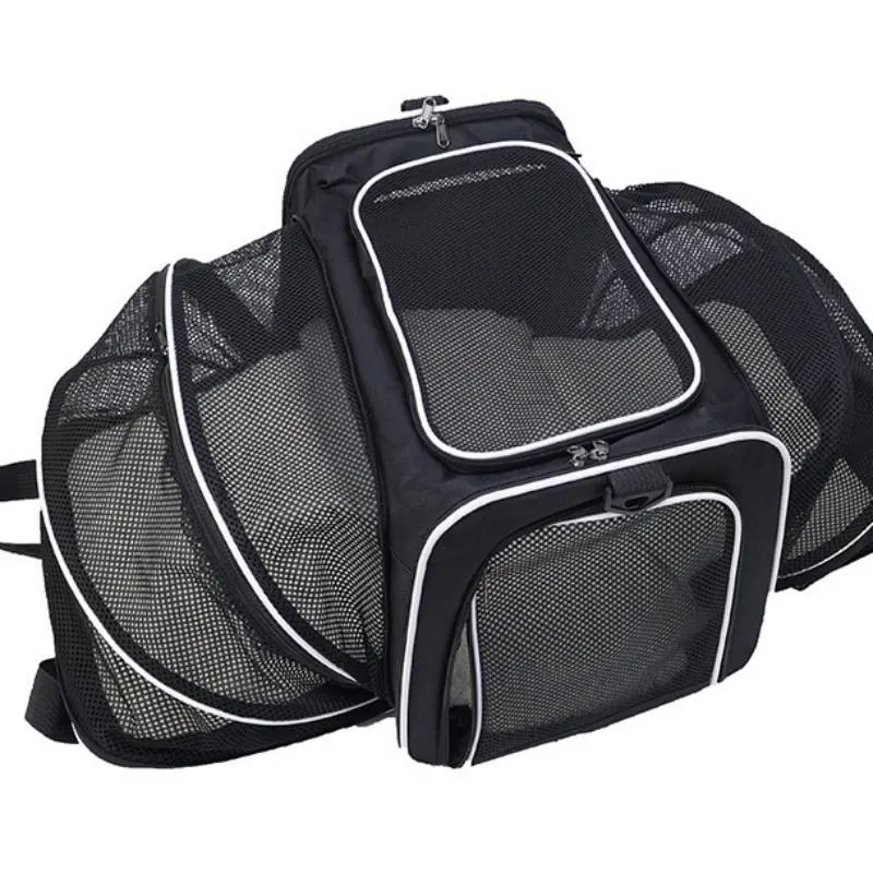 Pet Supplies Folding Soft-Sided Expandable Cat Carrier Bag