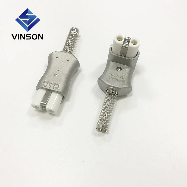 High Temperature European Aluminium Type 35A Heater Plug & Porcelain Connector for Band Elements