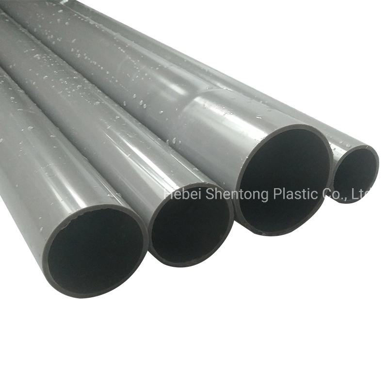 UPVC PVC Pipe 50mm 250mm 1200mm Pipe ISO Certificated for Water Supply PVC Drainage Pipe