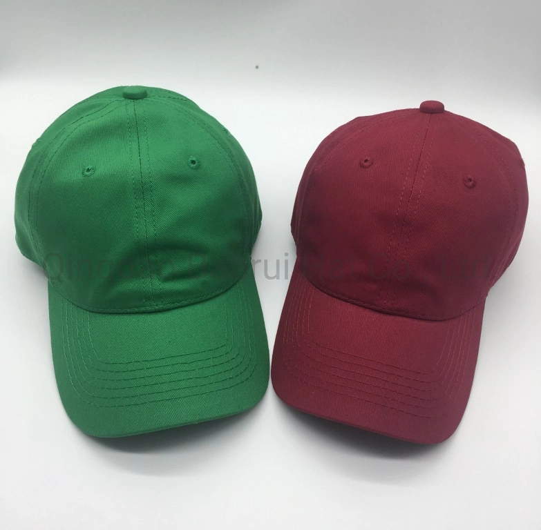 100% Cotton Unstructured Blank Baseball Hat Sport Caps