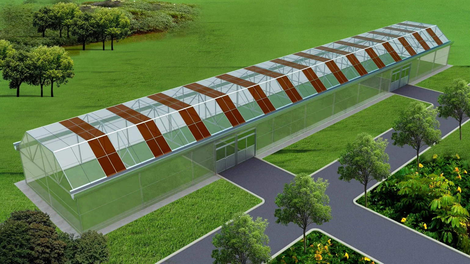 Syp Syp Intelligent Tropic Agriculture L Multi-Span Plastic/Polycarbonate Sheet PC/Glass/Greenhouse