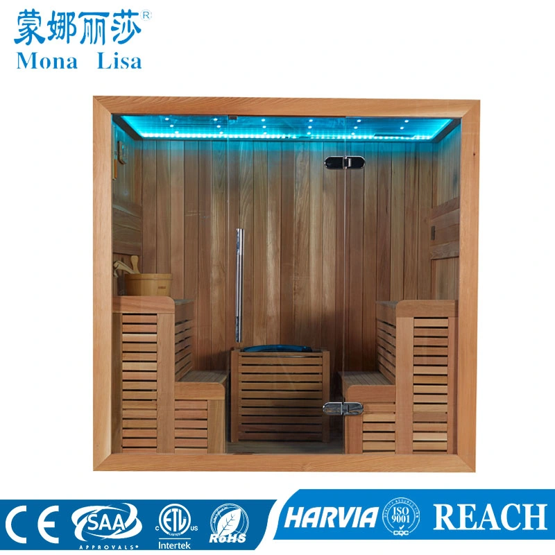 Two-Side Seating Type Wooden Dry Sauna Room (M-6043)