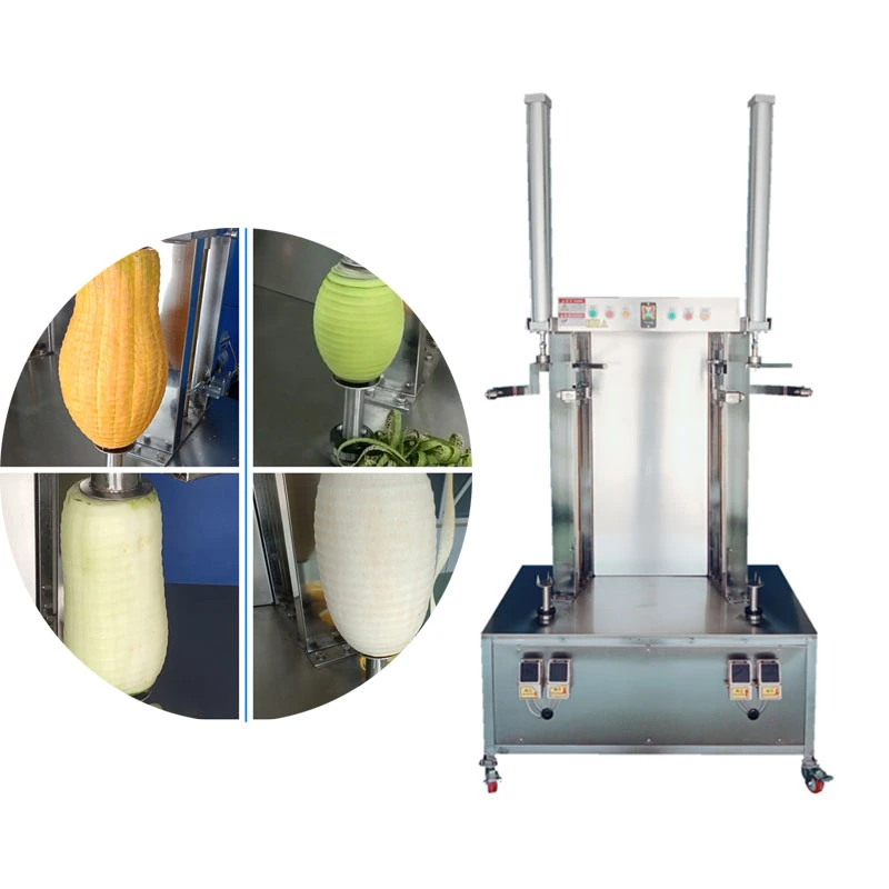 Popular Commercial Automatic Pumpkin Watermelon Pineapple Fruit Pumpkin Peeler Pumpkin Peeling Machine