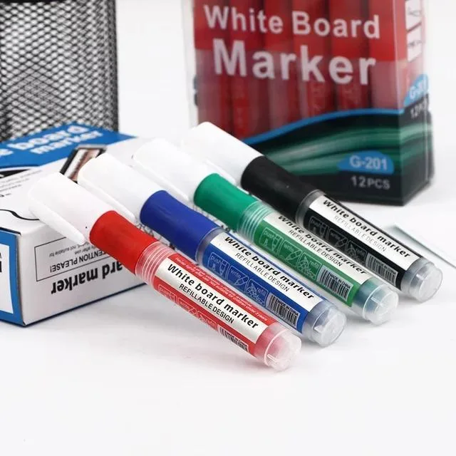Refillable Whiteboard Marker Pen Erase Pen Stationery Office Supply Board Marker