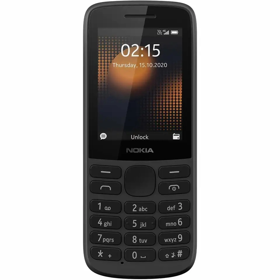 سعر الجملة منخفض الأصلي 4G الهاتف الثاني فتح 2.4 بوصة لوحة المفاتيح الهاتف الذكي 215 Mobile Dual Card والمسنين الهاتف المحمول