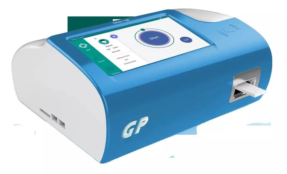 Poct Rapid Testing Getein 1100 Fluorescence Immuno-Quantitative Analyzer for Type of Bacterial Infection