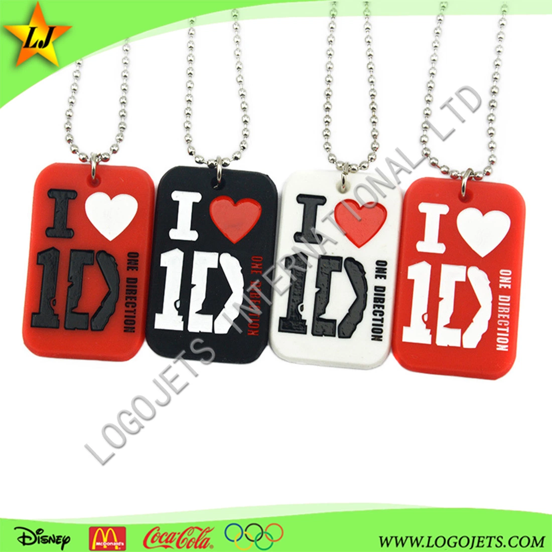 Wholesale/Supplier Eco-Friendly Hot Sale Custom Logo Soft PVC Fashion Dog Tags