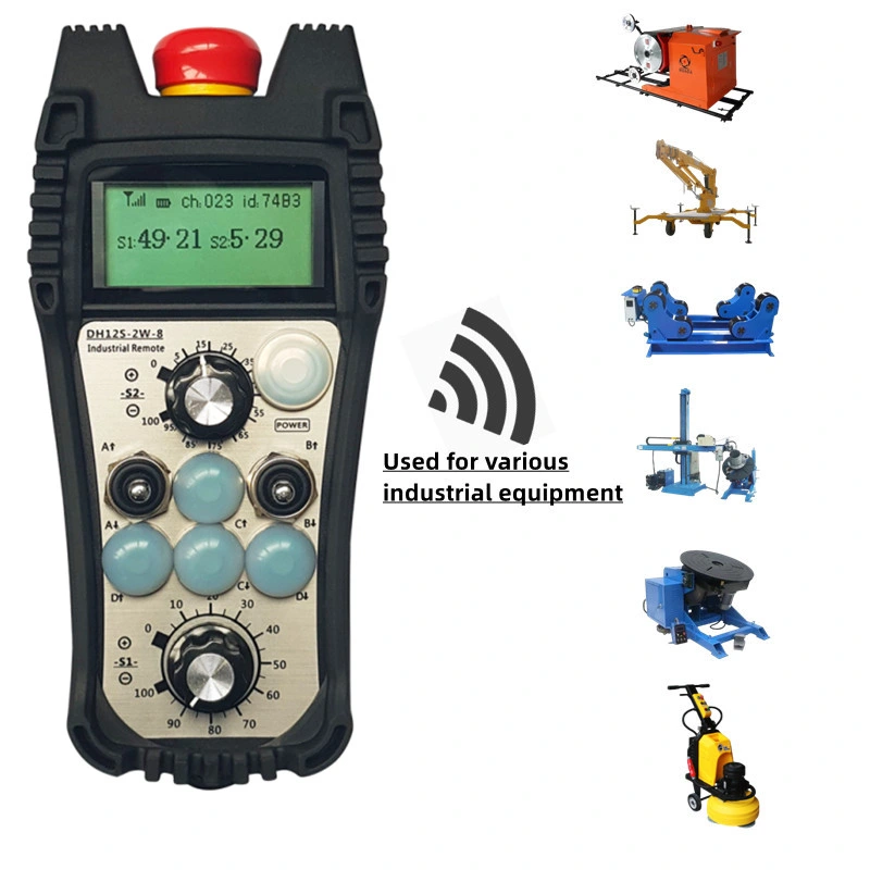 Xhc Original Industrial Radio Wireless Remote Control Dh12s-2W-8K für Bergbaugeräte Quarying Stone Cutting Industries.