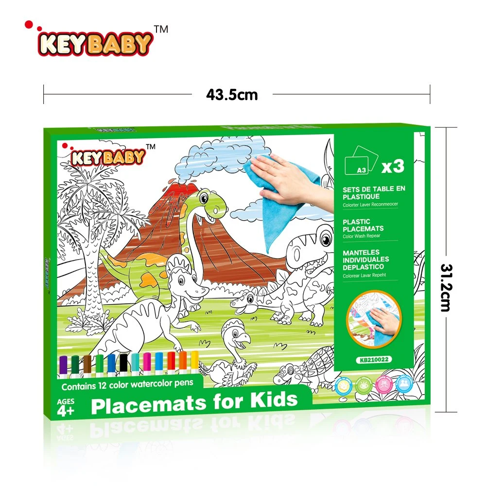 Keybaby Coloring Placemat for Kids Educational Toys Children Toys