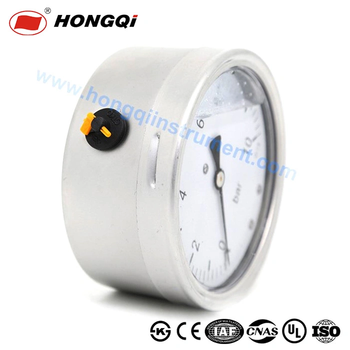 Hongqi 4 Inch Psi Pressure Gauge/Standard Manometer-Industrial Vibration Resistance Pressure Gauge