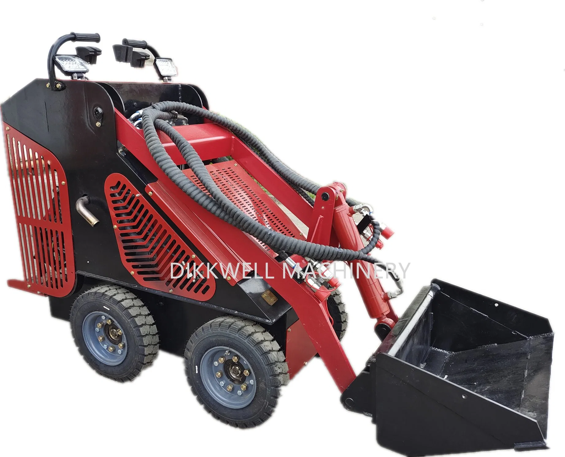 New 25HP New Arrival Cheap Front End Small Walk Behind Loader with Diesel Engine Mini Skid Steer Loader