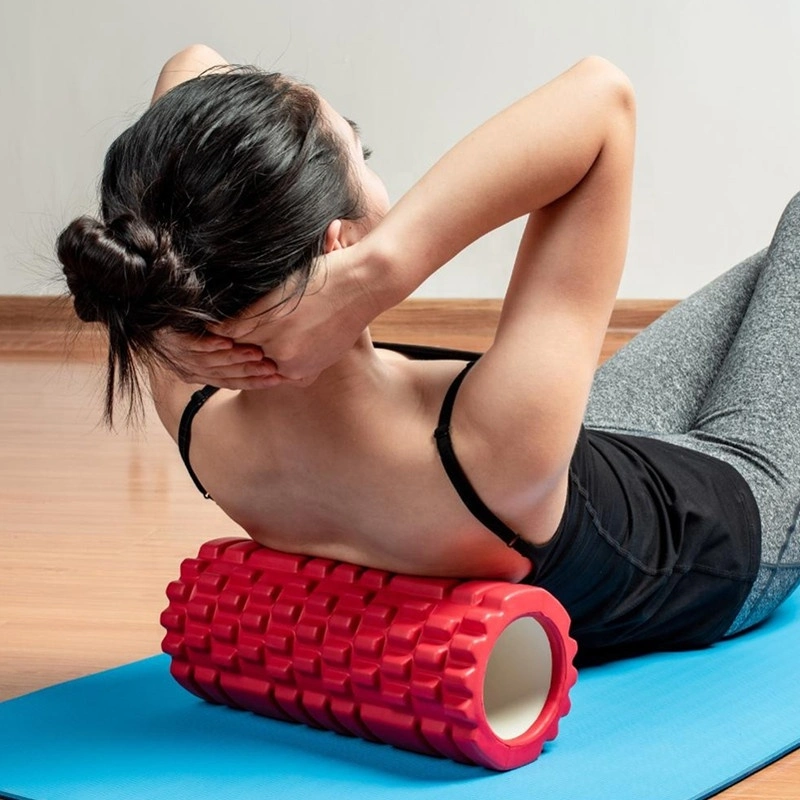 Goldenwell High Density Muscle Massage EVA Yoga Grid Foam Roller