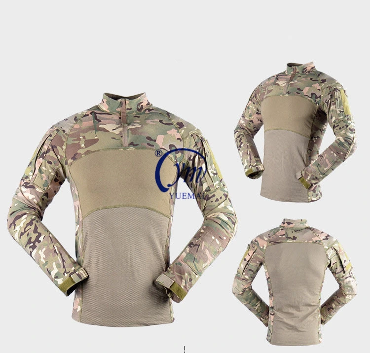 Men&prime; S Outdoor Tactical Hiking Military Uniform T-Shirts Frog Suit