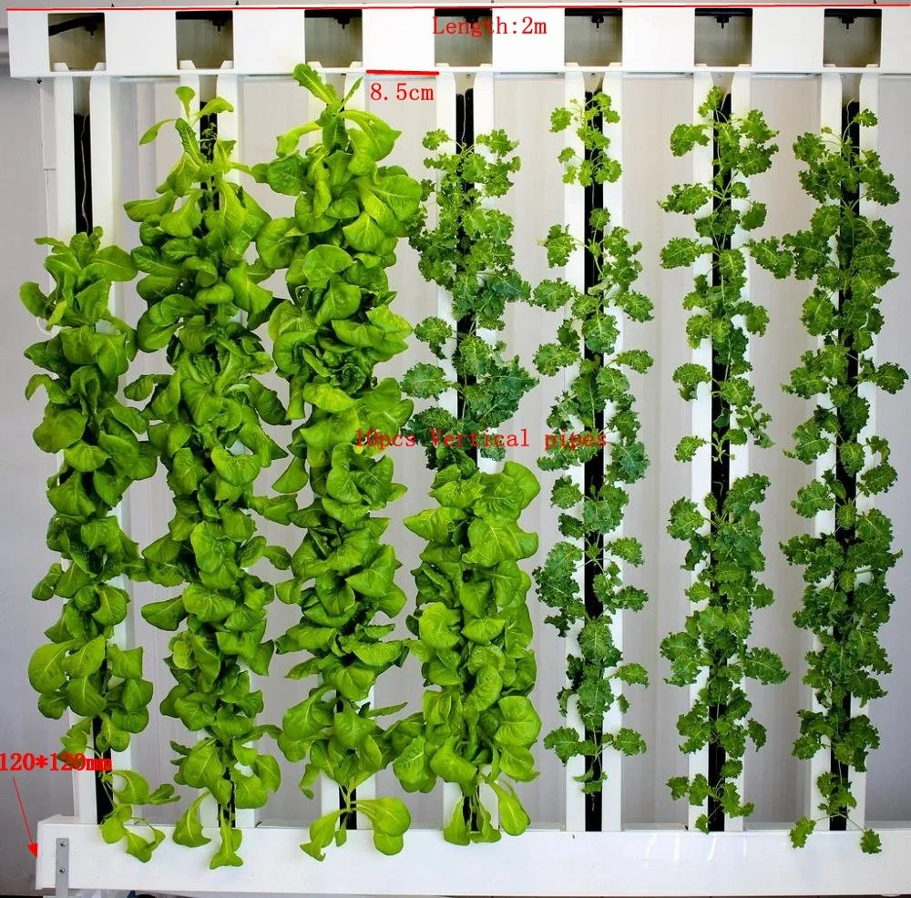 Vertical Zipper Hydroponic Pipe PVC Hydroponic Planting Tank Hydroponic System