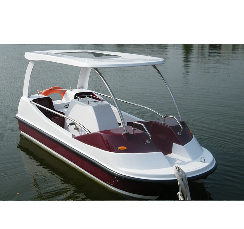 Manpower Operated Four-Passenger FRP Streamlined Pedal Boat for Team Building