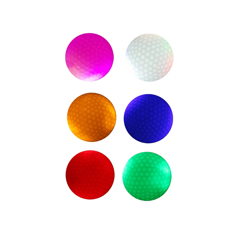 LED de colores brillan en la oscuridad parpadeando pelota de golf de la luz brillante de larga duración Fabricante Set de Regalo de la noche Deportes