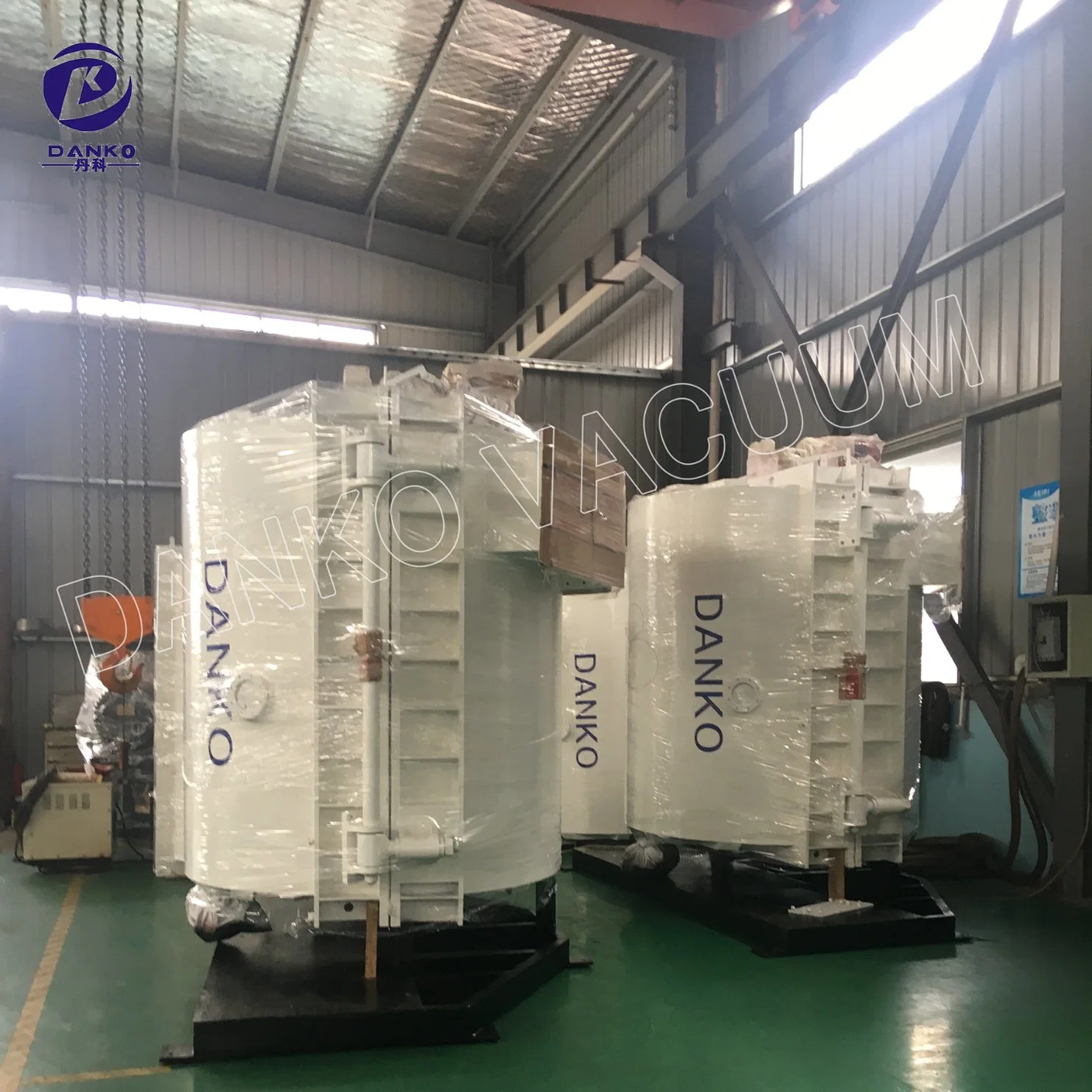 Vertoical Double Door Plastic Aluminuim Vacuum Coating Production Line