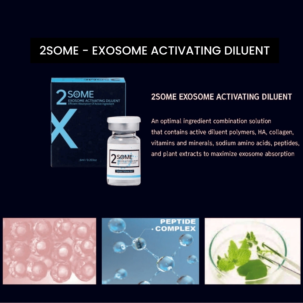 2xsome Exosome Skin Booster Lyophilized Powder 100mg Derma Signal Kit Hot Selling Monalisa Lips Filler Injection for Anti Wrinkles Baby Face