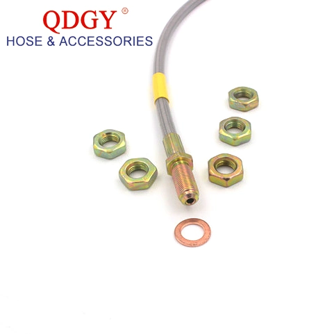 Car Brake System Stainless Steel Brake Hose Line with Different End Fitting